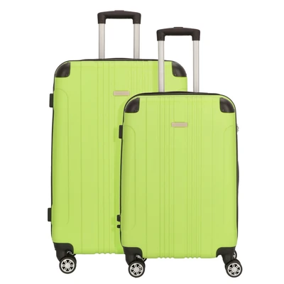 Afbeelding van Nowi Lugano 4 Rollen SET Kofferset, Maat: One Size, Schwarz lime