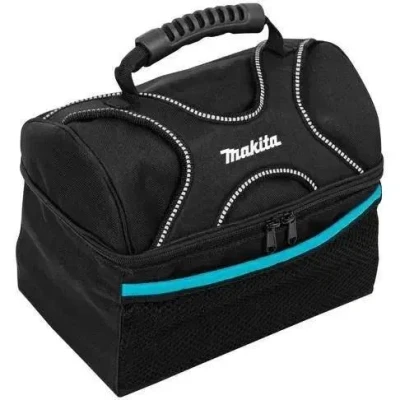 Afbeelding van Makita Lunch Tas P 72023 Blauw/Zwart Polyester 280 x 170 230 mm Gereedschap Accessoires Met Rubberen Handgreep 7,5 L