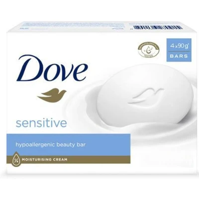 Afbeelding van DOVE Zeep &quot;Sensitive&quot; 4 x 90g