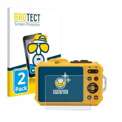 Afbeelding van BROTECT (2 Stuks) Antireflecterende Beschermfolie voor Kodak Pixpro WPZ2 Anti Glare Screen Protector, Mat, Ontspiegelend