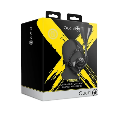 Afbeelding van Head Harness with Funnel Open Mouth Gag XTREME