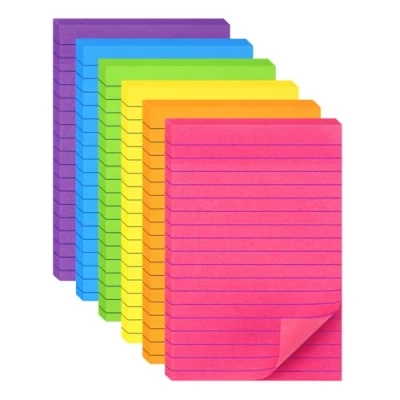 Afbeelding van YISAN 330 stuks zelfklevende notitieblaadjes, grote 100 x 150 mm, sticky notes, 6 kleuren, plaknotities, 71150