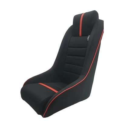 Afbeelding van AutoStyle Sportstoel &#039;Classic RS&#039; Zwart/Rood Vaste rugleuning + Geïntegreerde hoofdsteun incl. sledes