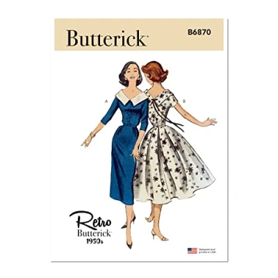 Afbeelding van Butterick B6870A5 mist jurk A5 (6 8 10 12 14), papier