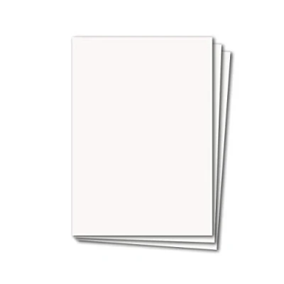 Afbeelding van DIN A4 vellen kleipapier 240 g/m2 papieren vel briefblad knutselpapier 50 Bogen wit