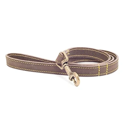 Afbeelding van Ancol Timberwolf Lederen Hondenriem, 1 m, Sable