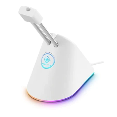 Afbeelding van Deltaco WA91 Mouse Bungee RGB USB C Wit