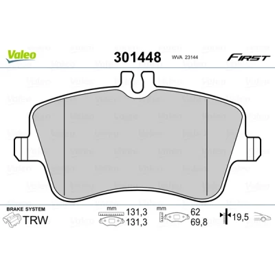 Afbeelding van Valeo Remblokset 301448
