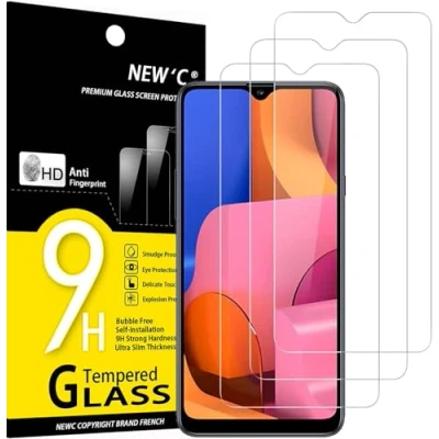 Afbeelding van NEW&#039;C 3 Stuks, Screen Protector voor Samsung Galaxy A20S, Gehard Glass Schermbeschermer Film 0.33 mm ultra transparant, resistent