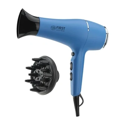 Afbeelding van TZS First Austria haardroger 2200W 3 Verwarmingsniveaus Blauw