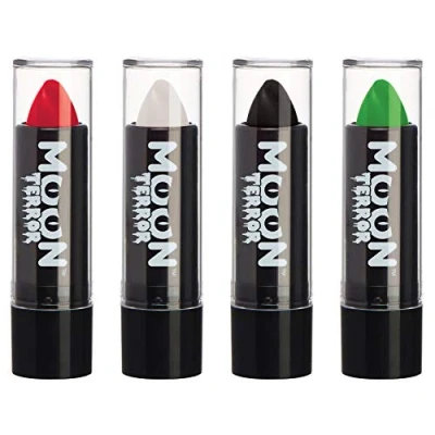 Afbeelding van Moon Terror Halloween lippenstift, SFX make up, up met speciaal effect (groen, 4,2 g (4 pack))