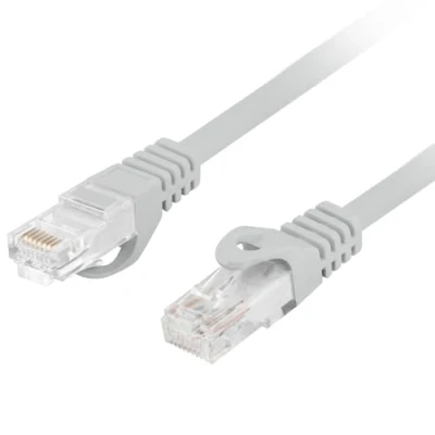 Afbeelding van Lanberg 0,5 m grijze Cat.6 UTP Ethernet netwerkkabel PCU6 10CU 0050 S