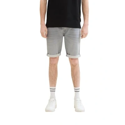 Afbeelding van TOM Tailor JOSH Jeansshort, Heren, Maat: 29, Used light stone grey denim