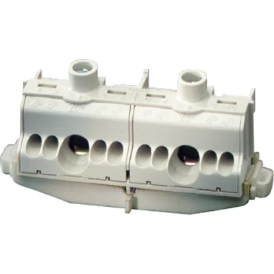 Afbeelding van HENSEL INSTEEKKLEM 2X25 8X4 MM2 DIN RAIL GRIJS