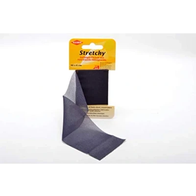 Afbeelding van Kleiber + Co.GmbH Stretchy strijkpatches, 100% polyester, donkerblauw, 40 x 6 0,05 cm, 2