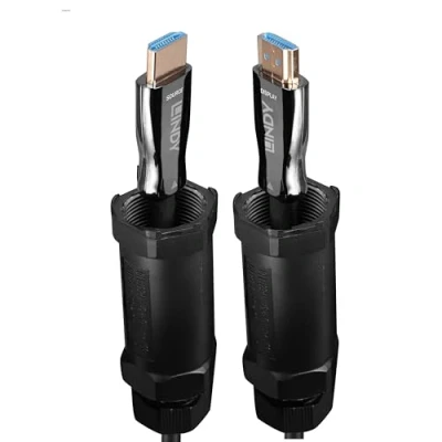 Afbeelding van Lindy 20 m gepantserde glasvezel hybride HDMI 8K60 kabel (20 m, HDMI), Videokabel