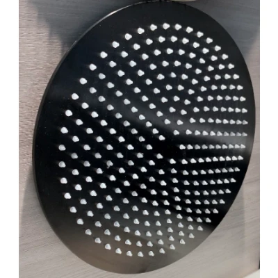 Afbeelding van OUTLET Rubio Inox regendouche 300mm volledig RVS in PVD kleur Gun Metal 1208920701 Laatste Product
