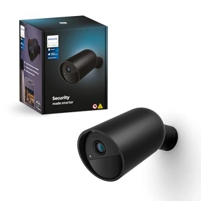 Afbeelding van Philips Hue Secure beveiligingscamera met batterij Zwart