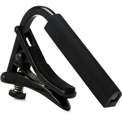Afbeelding van Shubb Capodaster C2k concertgitaar zwart Chrome Capo