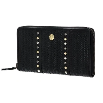 Afbeelding van CHIEMSEE Portemonnee Perth Zip Around Wallet Black Zwart