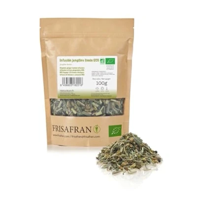 Afbeelding van FRISAFRAN Gember en citroen, milieuvriendelijk, ontstekingsremmend, antioxidant, 100 g