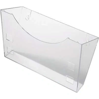 Afbeelding van Helit glasklar H6103002 Folderhouder Glas (helder) 1 stuk(s) (b x h d) 240 165 105 mm