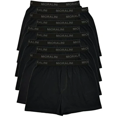 Afbeelding van 10 Boxershorts 100% Katoen Set: Zonder opening zwart Maat: L