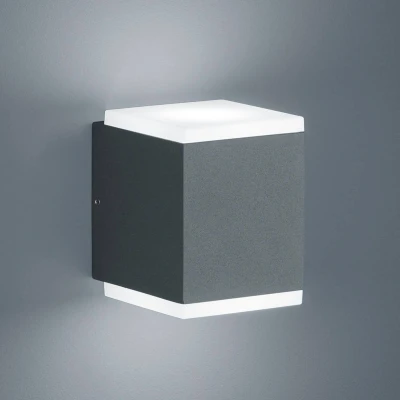 Afbeelding van Helestra Kibo LED buitenwandlamp, grafiet