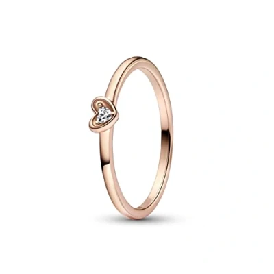 Afbeelding van Pandora 182495C01 Ring Stackable Radiant Heart zilver zirconia