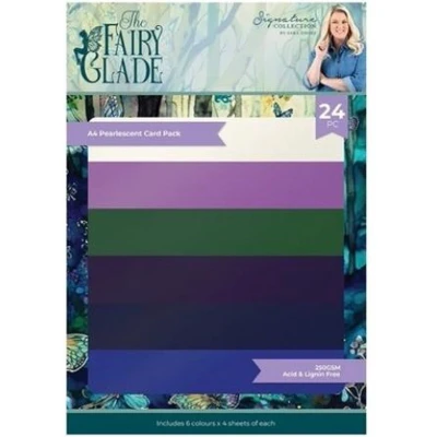 Afbeelding van Sara Signature Fairy Glade Luxury Pearl Cardstock A4