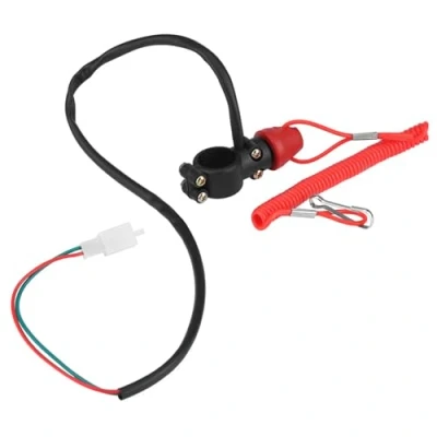 Afbeelding van Universal Motorcycle 22mm Handlebar Switch, Keenso Moto 7/8 Waterproof Mount Start Kill Switch Boot/jacht onderdelen en accessoires