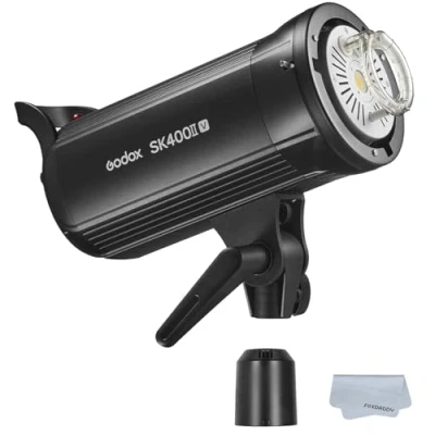 Afbeelding van Godox SK400II V Verbeterde Studio Flash 400 WS Vermogen 5600 ± 200 K Geïntegreerd stroboscooplicht 2.4G Draadloos X systeem met LED modelleerlamp Bowens Mount Fotografie Flashes