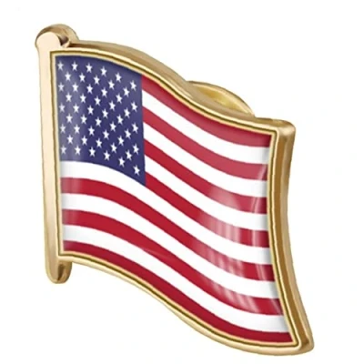 Afbeelding van Amerikaanse vlag reversspeld, Usa Badge broche Verenigde Staten pinnen souvenir nationale nieuwigheid accessoire