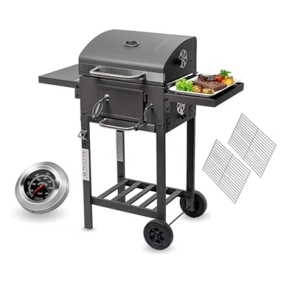 Afbeelding van Activa Angular Houtskoolbarbecue van roestvrij staal