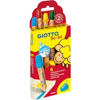 Afbeelding van Giotto be bè Kleurpotloden F469600 6 stuks incl. Puntenslijper (7 mm)