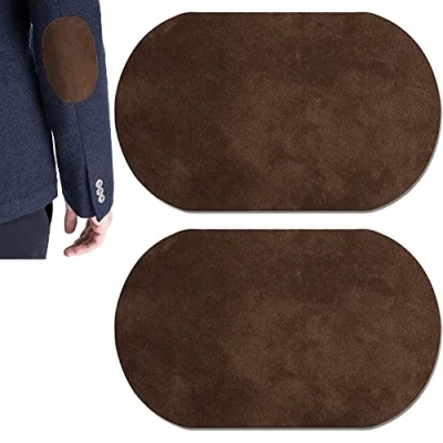 Afbeelding van 2Pcs Elleboog Stof Applique Ijzer Op Knie Patches Ovale Naaien Voor Kleding Reparatie Accessoires
