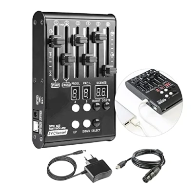 Afbeelding van Jindaaudio 54 kanaals Mini DMX 512 lichtcontroller Podium Light Console