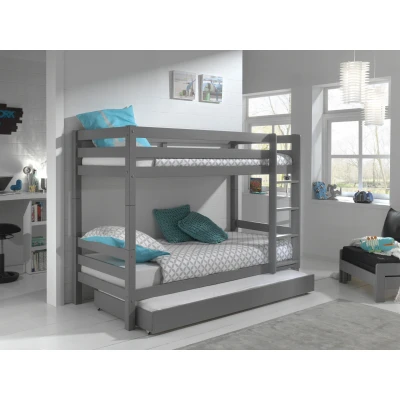 Afbeelding van LUCEVI Pino Stapelbed H160CM + Rolbed Grijs 90x200 cm