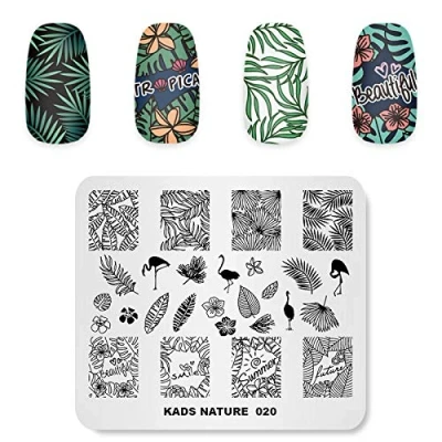 Afbeelding van KADS Nail Stempelen Plaat Flamingo Sjabloon Afbeelding Ontwerp Platen voor Art Decoratie en DIY (NA020)