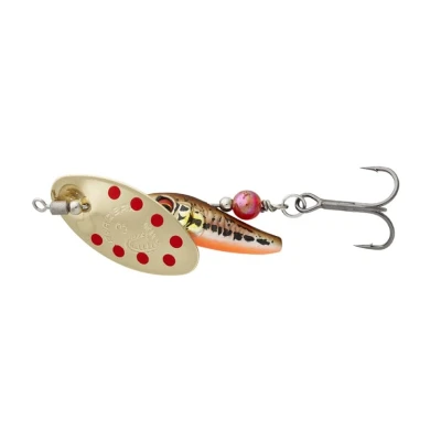 Afbeelding van Savage Gear Sticklebait Spinner Minnow Gold Red 9.1g