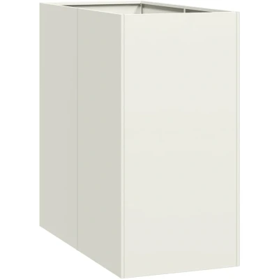 Afbeelding van Plantenbak 40x80x80 cm staal wit