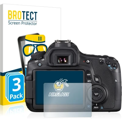 Afbeelding van BROTECT Glas Screen Protector voor Canon EOS 60D (3 Stuks) Schermbeschermer [9H Hardheid, Beschermglas Folie niet Gehard Glas]