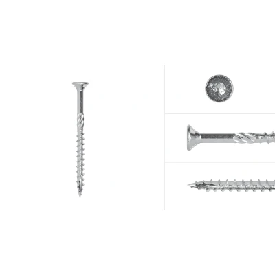 Afbeelding van Spaanplaatschroeven Verzinkt 5 x 70 mm Torx 25 met snijpunt Doos 200 Stuks