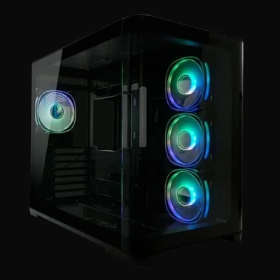 Afbeelding van LC Power Behuizing 8001B Pro Storm Dark zonder voedingseenheid (ATX), PC behuizing, Zwart