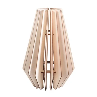 Afbeelding van Rayher Knutselset houten lamellenlamp Stockholm, Scandinavisch design, van natuurlijk hout, FSC Mix Credit, 24x24x35cm, 22 delig, doos 1set, lampenkap voor staande lamp of hanglamp, 62898505