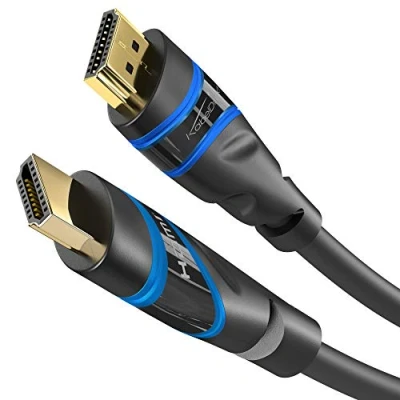 Afbeelding van KabelDirekt HDMI kabel 7680 x 4320 60 Hz DSC ondersteunt (Ultra High Speed UHD II, 4K@120 Hz, VRR, eARC, Dynamic HDR10+, Dolby Vision &amp; PS5, 2020 HDTV alle toestellen) 0,5 meter