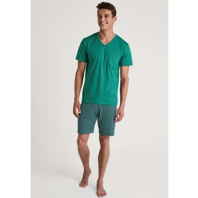 Afbeelding van Calida SET Pyjama, Heren, Maat: XXL, Pond green