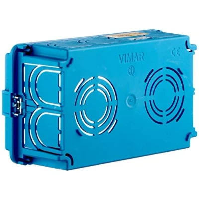 Afbeelding van VIMAR Rechthoekige Ingebouwde Doos Blauw 4 Modules