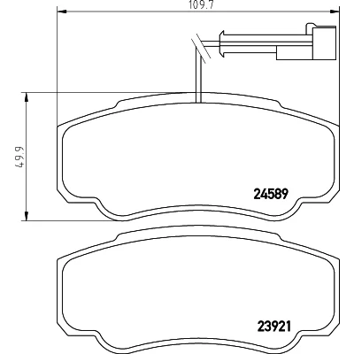 Afbeelding van Remblokkenset, schijfrem HELLA PAGID 8DB 355 013 511