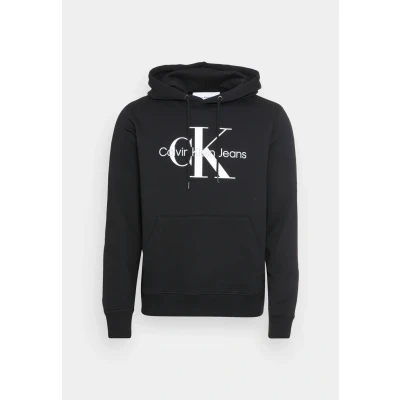 Afbeelding van Calvin Klein Jeans CORE Monogram Hoodie Sweater, Heren, Maat: XL, Black